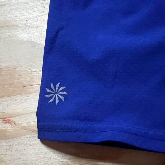 Athleta blue leggings with zipper back pocket. Size small - Picture 3 of 6
